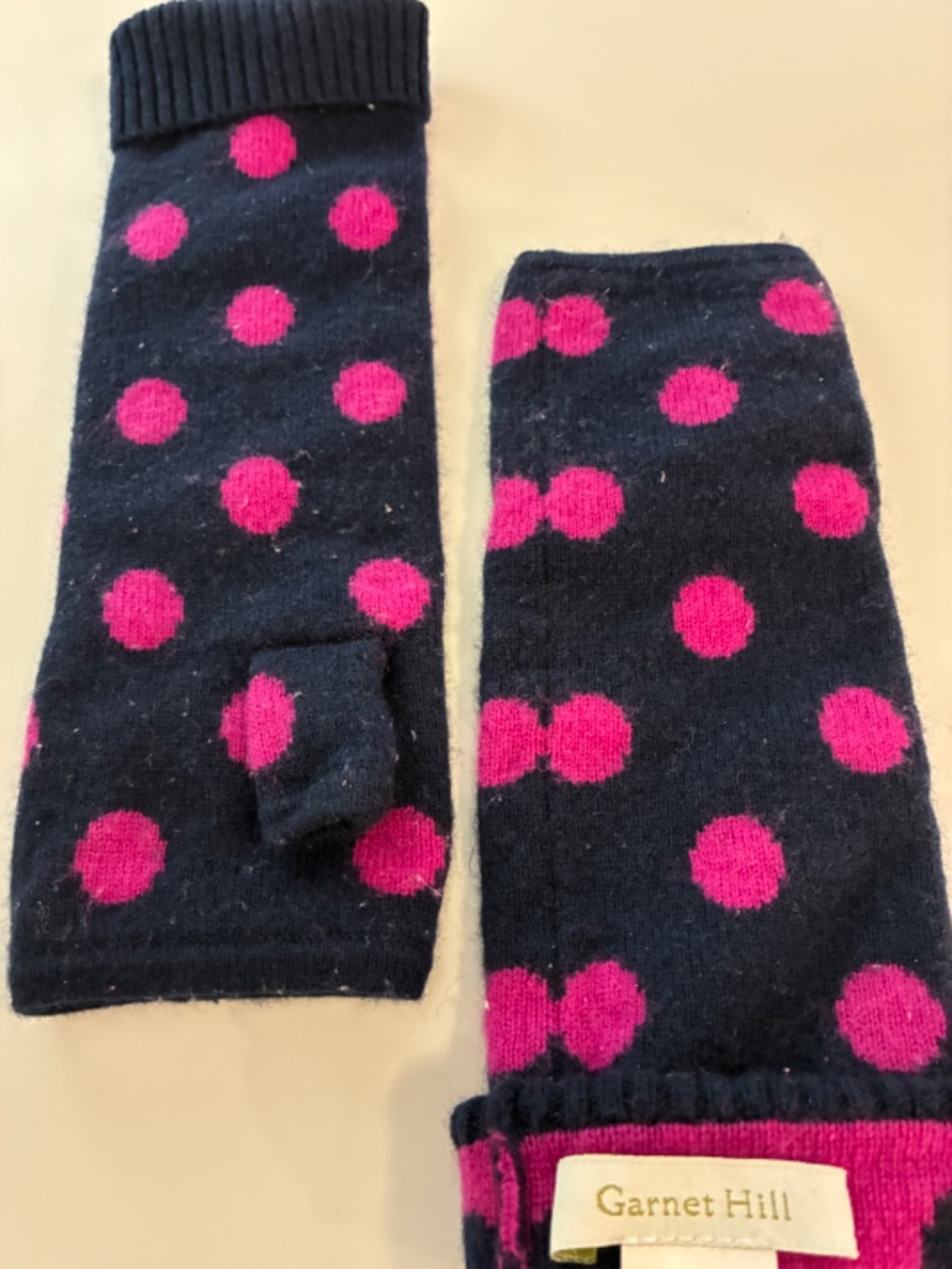 GARNET HILL POLKA DOT DRIVING GLOVES